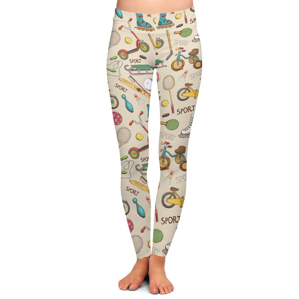 Custom Vintage Sports Ladies Leggings - Extra Large