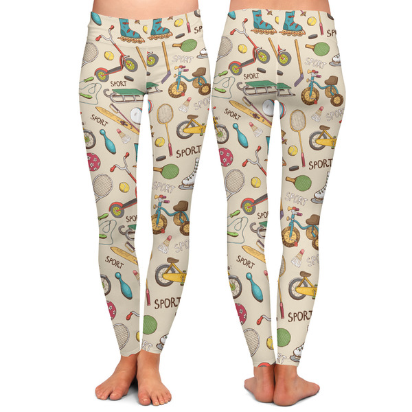 Vintage Sports Ladies Leggings - Front and Back