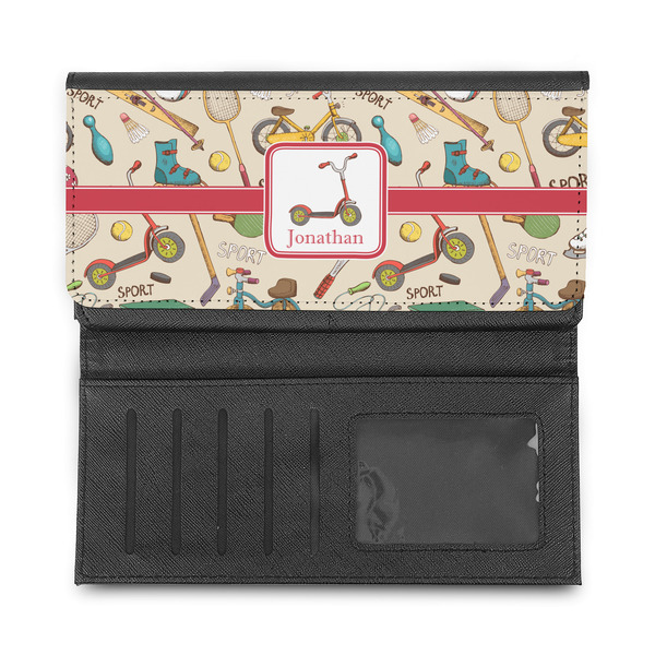 Vintage Sports Ladies Wallet - Half Way Open