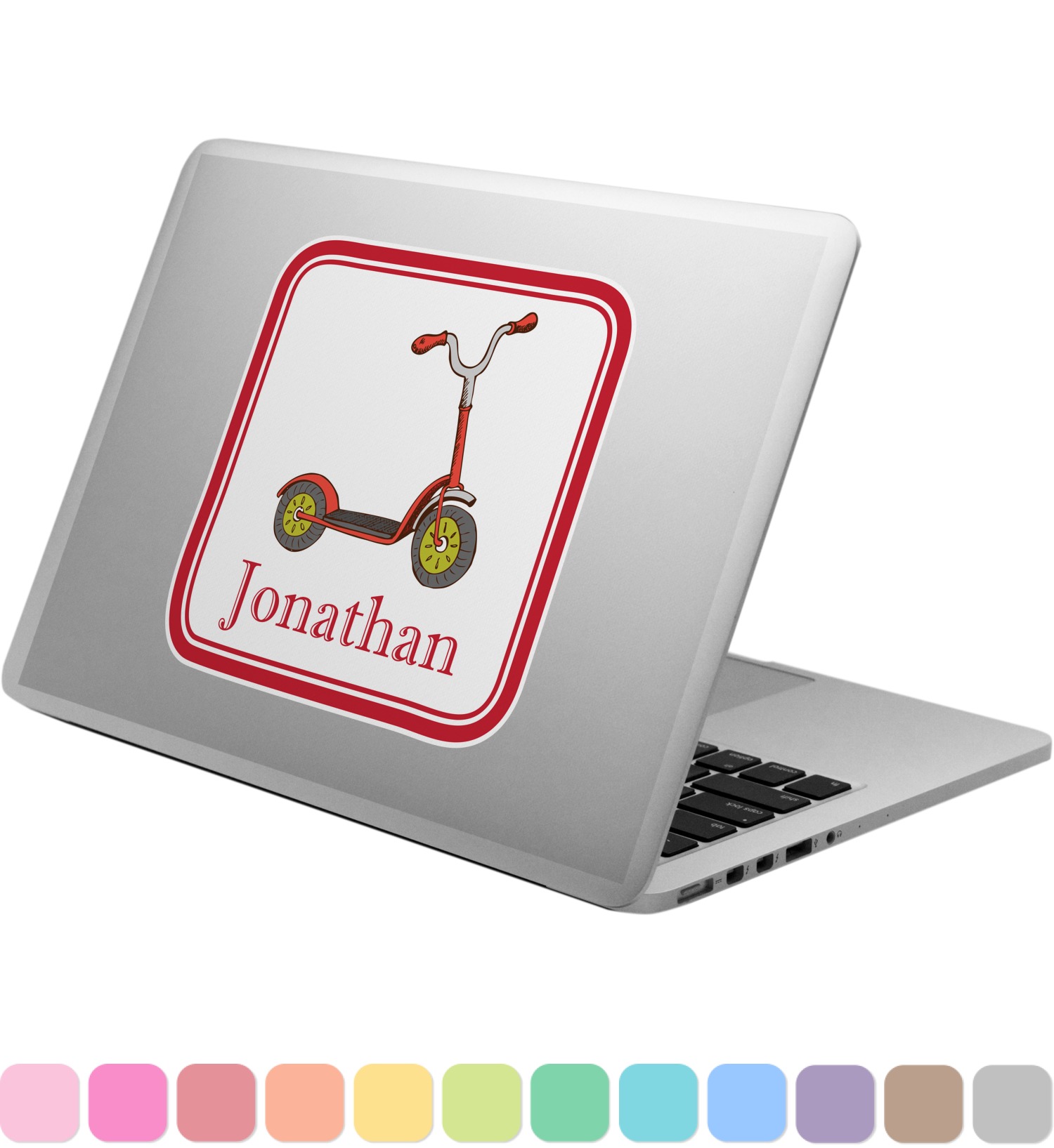 Vintage Sports Laptop Decal (Personalized) YouCustomizeIt