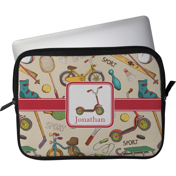 Custom Vintage Sports Laptop Sleeve / Case - 13" (Personalized)