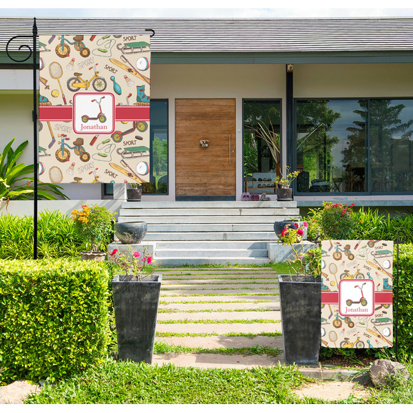 Vintage Sports Large Garden Flag - LIFESTYLE