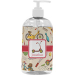 Vintage Sports Plastic Soap / Lotion Dispenser (16 oz - Large - White) (Personalized)