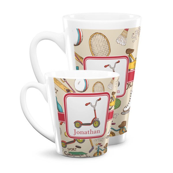 Vintage Sports Latte Mugs Main