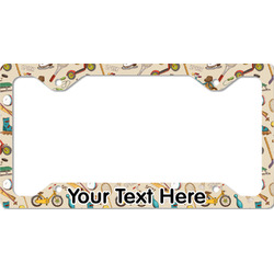 Vintage Sports License Plate Frame - Style C (Personalized)