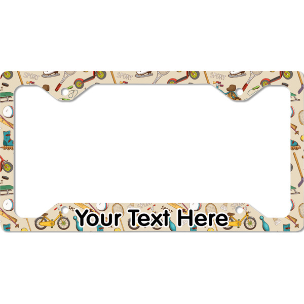 Custom Vintage Sports License Plate Frame - Style C (Personalized)