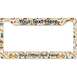 Vintage Sports License Plate Frame - Style B (Personalized)