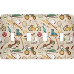 Vintage Sports Light Switch Cover (4 Toggle Plate)