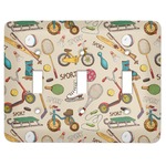 Vintage Sports Light Switch Cover (3 Toggle Plate)