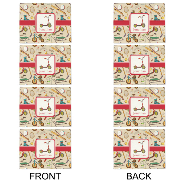 Vintage Sports Linen Placemat - APPROVAL Set of 4 (double sided)