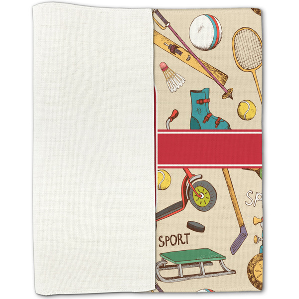 Vintage Sports Linen Placemat - Folded Half