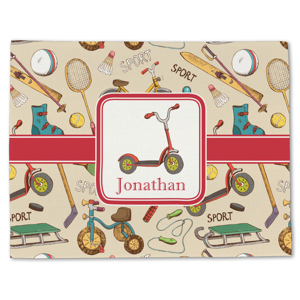 Vintage Sports Linen Placemat - Front