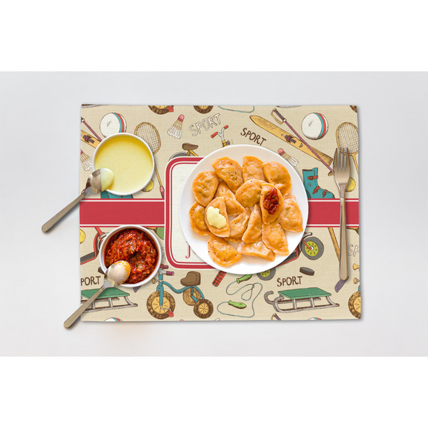 Vintage Sports Linen Placemat - Lifestyle (single)