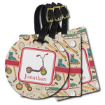 Vintage Sports Plastic Luggage Tag (Personalized)