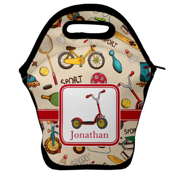 Custom Vintage Sports Lunch Bag w/ Name or Text