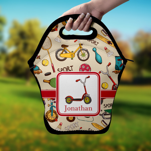 Vintage Sports Lunch Bag - Hand