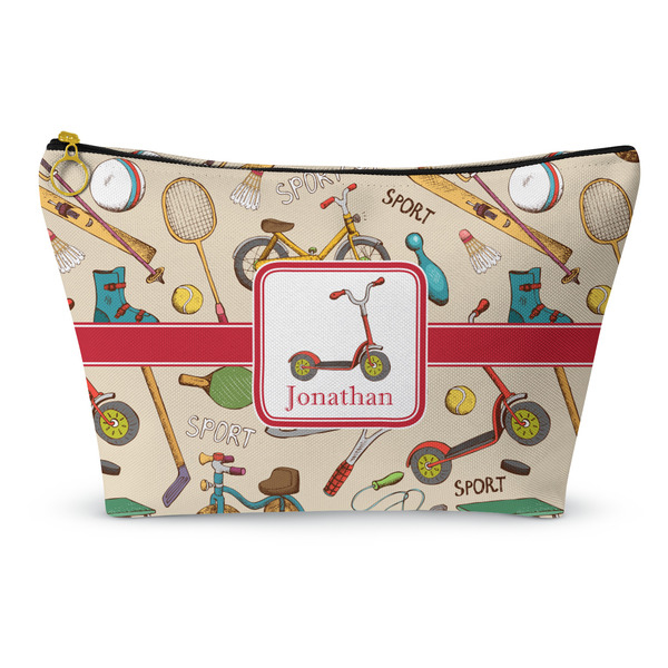 Custom Vintage Sports Makeup Bag - Large - 12.5"x7" (Personalized)