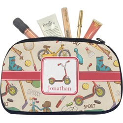 Vintage Sports Makeup / Cosmetic Bag - Medium (Personalized)