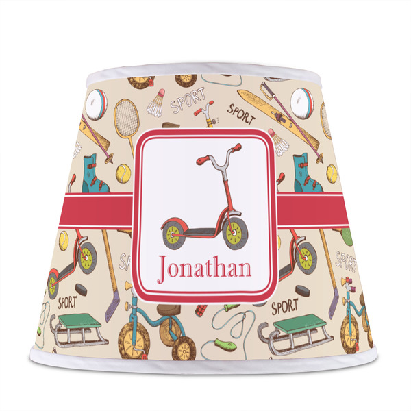 Vintage Sports Poly Film Empire Lampshade - Front View