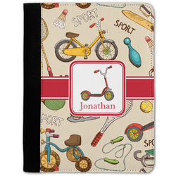 Vintage Sports Notebook Padfolio - Medium w/ Name or Text