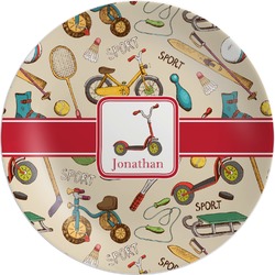 Vintage Sports Melamine Plate (Personalized)