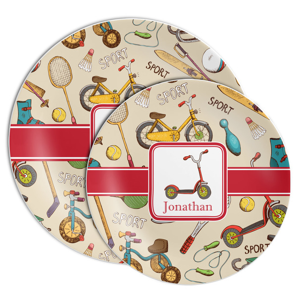 Vintage Sports Melamine Plates - PARENT/MAIN