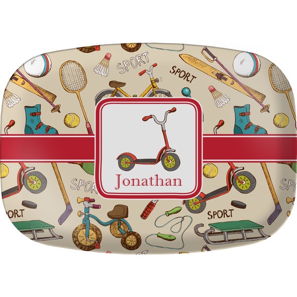 Custom Vintage Sports Melamine Platter (Personalized)