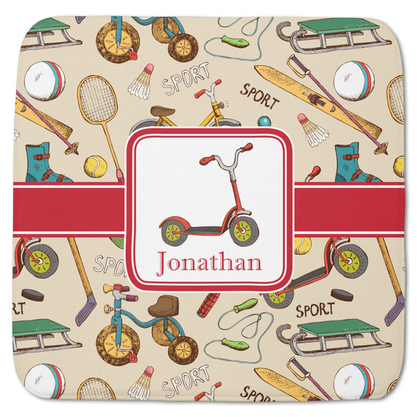 Custom Vintage Sports Memory Foam Bath Mat - 48"x48" (Personalized)