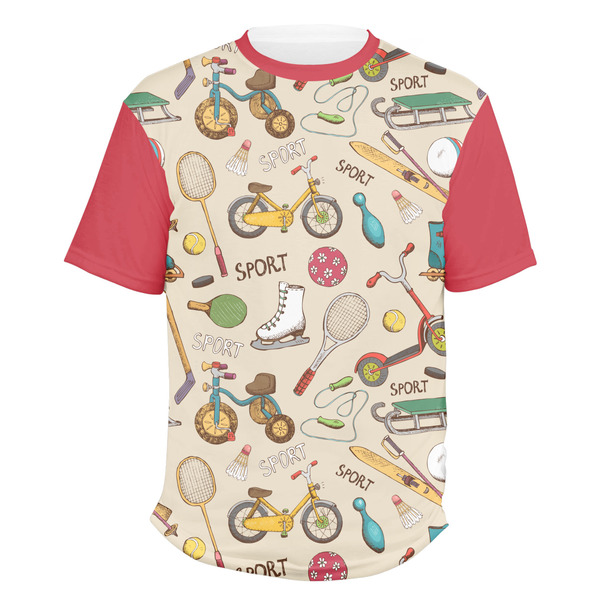 Custom Vintage Sports Men's Crew T-Shirt - X Large