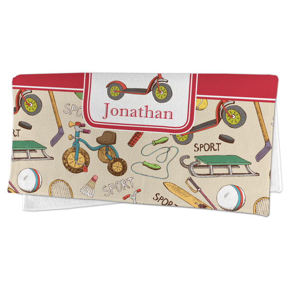 Vintage Sports Microfiber Dish Rag - FOLDED (half)