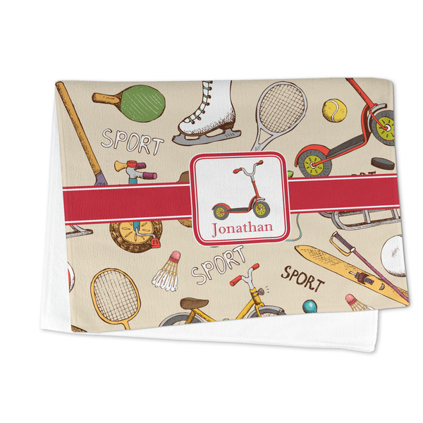 Vintage Sports Microfiber Dish Towel - FOLDED HALF