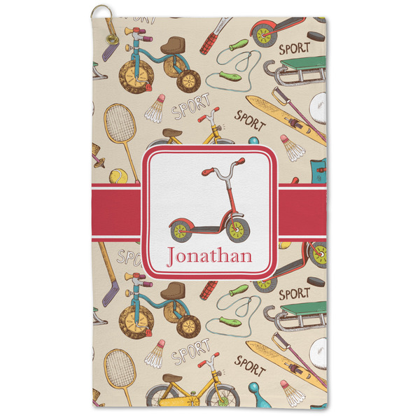 Custom Vintage Sports Microfiber Golf Towel - Large (Personalized)