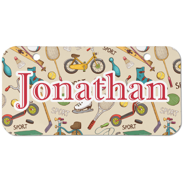 Custom Vintage Sports Mini/Bicycle License Plate (2 Holes) (Personalized)