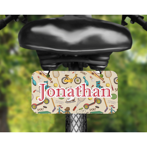 Vintage Sports Mini License Plate on Bicycle - LIFESTYLE Two holes