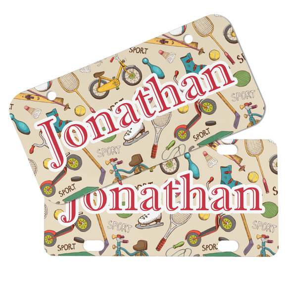 Vintage Sports Mini License Plates - MAIN (4 and 2 Holes)