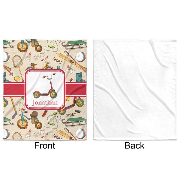 Vintage Sports Minky Blanket - 50"x60" - Single Sided - Front & Back