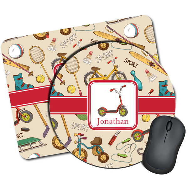 Custom Vintage Sports Mouse Pad (Personalized)