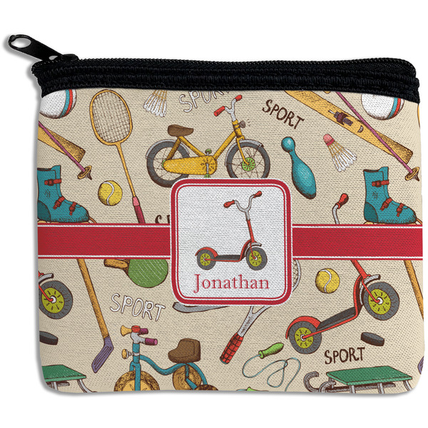 Custom Vintage Sports Rectangular Coin Purse (Personalized)