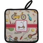 Vintage Sports Pot Holder w/ Name or Text