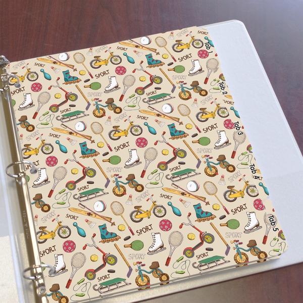 Vintage Sports Page Dividers - Set of 5 - In Context