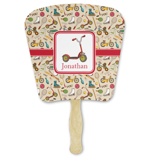Custom Vintage Sports Paper Fan (Personalized)