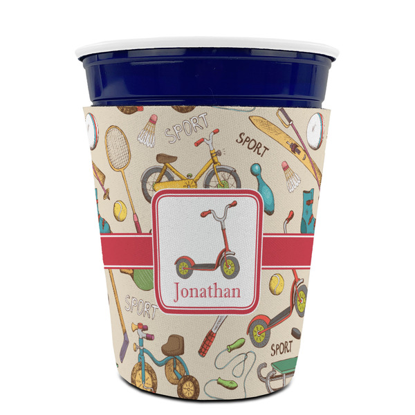 Vintage Sports Party Cup Sleeves - without bottom - FRONT (on cup)