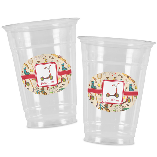 Vintage Sports Party Cups - 16oz - Alt View