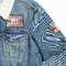 Vintage Sports Patches Lifestyle Jean Jacket Detail