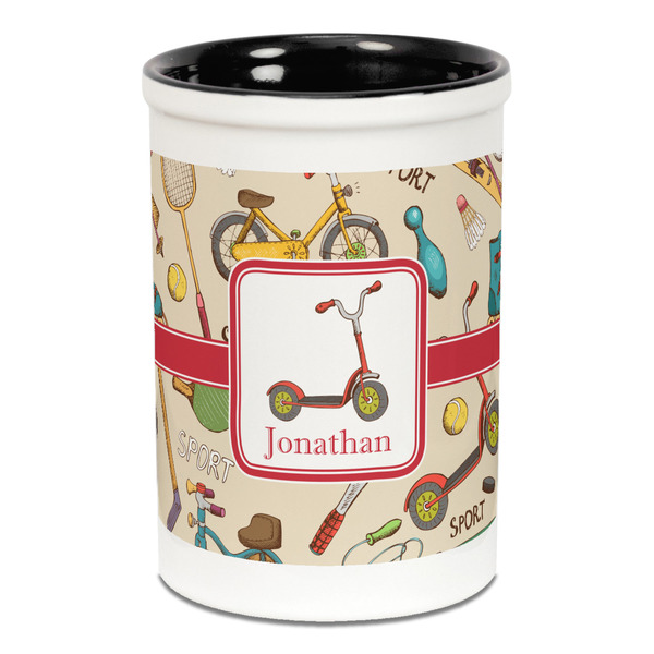 Vintage Sports Pencil Holder - Black