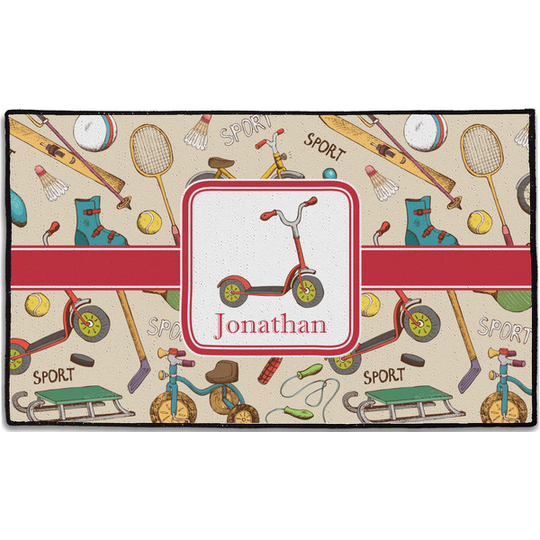 Custom Vintage Sports Door Mat - 60"x36" (Personalized)