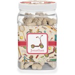 Vintage Sports Dog Treat Jar (Personalized)