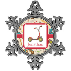 Vintage Sports Vintage Snowflake Ornament (Personalized)