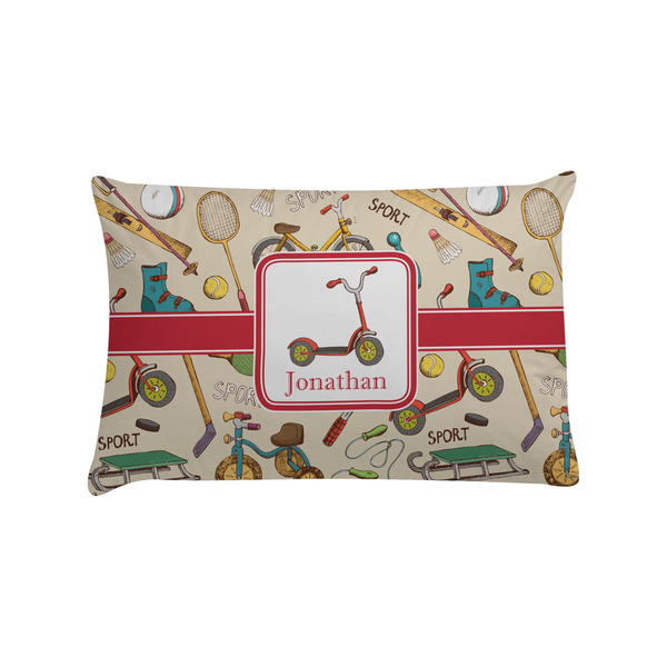 Custom Vintage Sports Pillow Case - Standard (Personalized)
