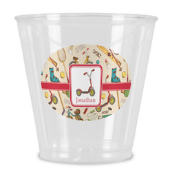 Vintage Sports Plastic Shot Glass (Personalized)